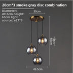 Nordic Glass Ball Chandelier for Bedroom and Dining Room