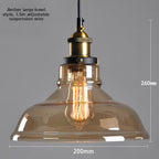 Nordic Retro Glass Pendant Chandelier