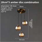 Nordic Glass Ball Chandelier for Bedroom and Dining Room