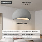 Wabi-sabi style cream living room chandelier