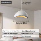 Wabi-sabi style cream living room chandelier