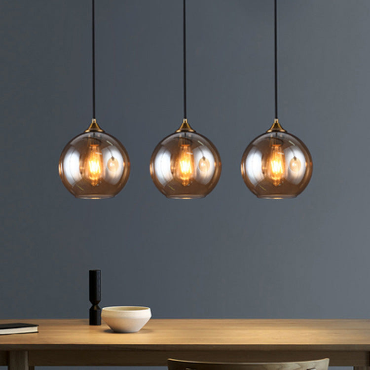 Nordic Glass Ball Chandelier for Bedroom and Dining Room