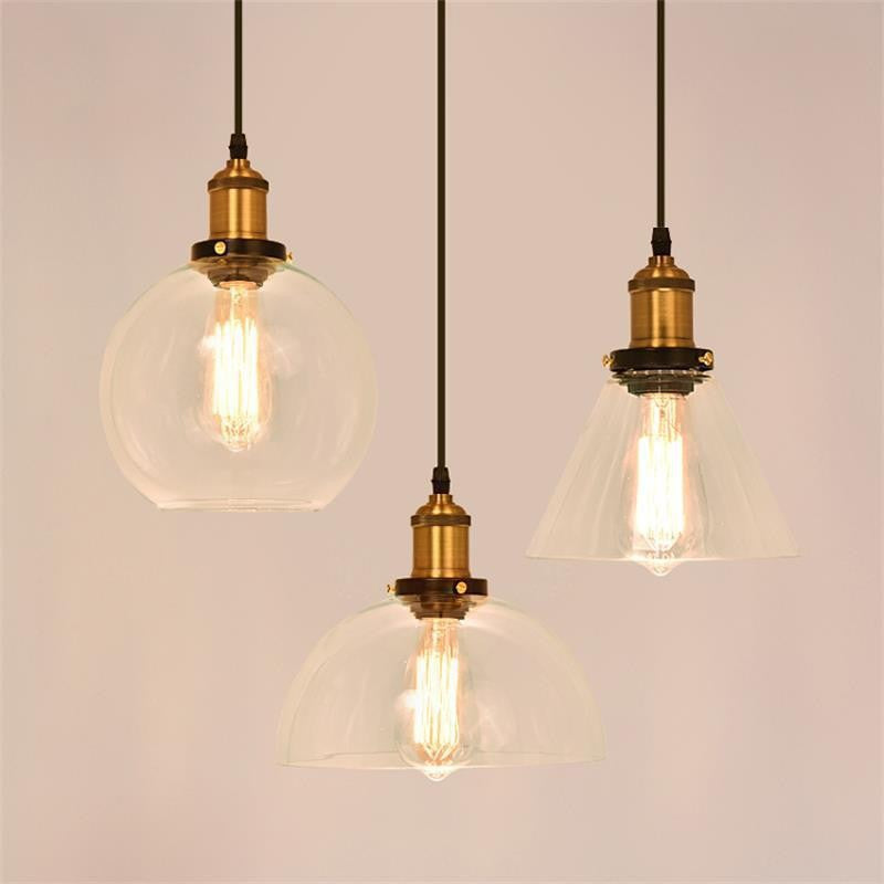 Nordic Retro Glass Pendant Chandelier