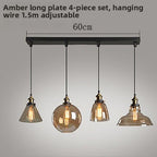 Nordic Retro Glass Pendant Chandelier