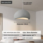 Wabi-sabi style cream living room chandelier