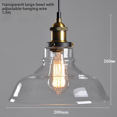 Nordic Retro Glass Pendant Chandelier