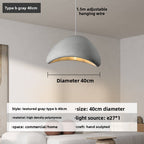 Wabi-sabi style cream living room chandelier