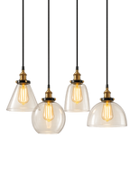 Nordic Retro Glass Pendant Chandelier