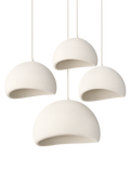 Wabi-sabi style cream living room chandelier