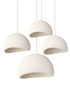 Wabi-sabi style cream living room chandelier