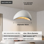 Wabi-sabi style cream living room chandelier