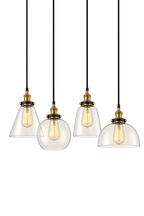 Nordic Retro Glass Pendant Chandelier