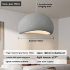 Wabi-sabi style cream living room chandelier