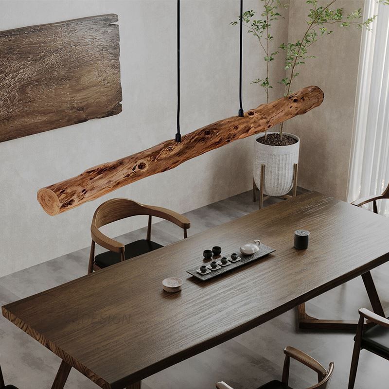 Wood Chandelier LED Hanging Light