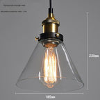 Nordic Retro Glass Pendant Chandelier
