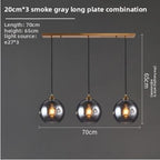 Nordic Glass Ball Chandelier for Bedroom and Dining Room