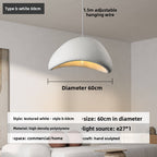 Wabi-sabi style cream living room chandelier