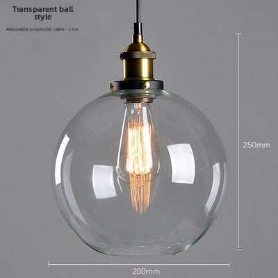 Nordic Retro Glass Pendant Chandelier