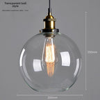 Nordic Retro Glass Pendant Chandelier