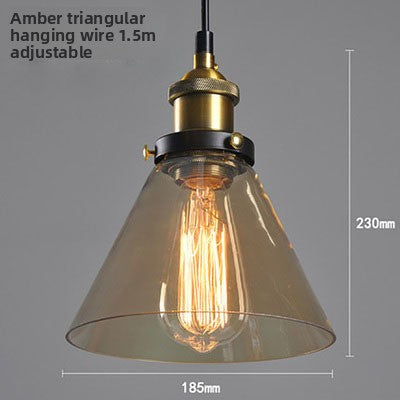 Nordic Retro Glass Pendant Chandelier