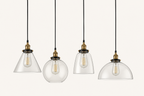 Nordic Retro Glass Pendant Chandelier