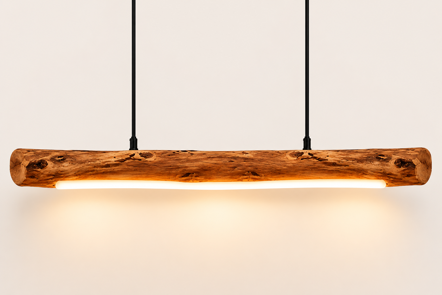 Wood Chandelier LED Hanging Light